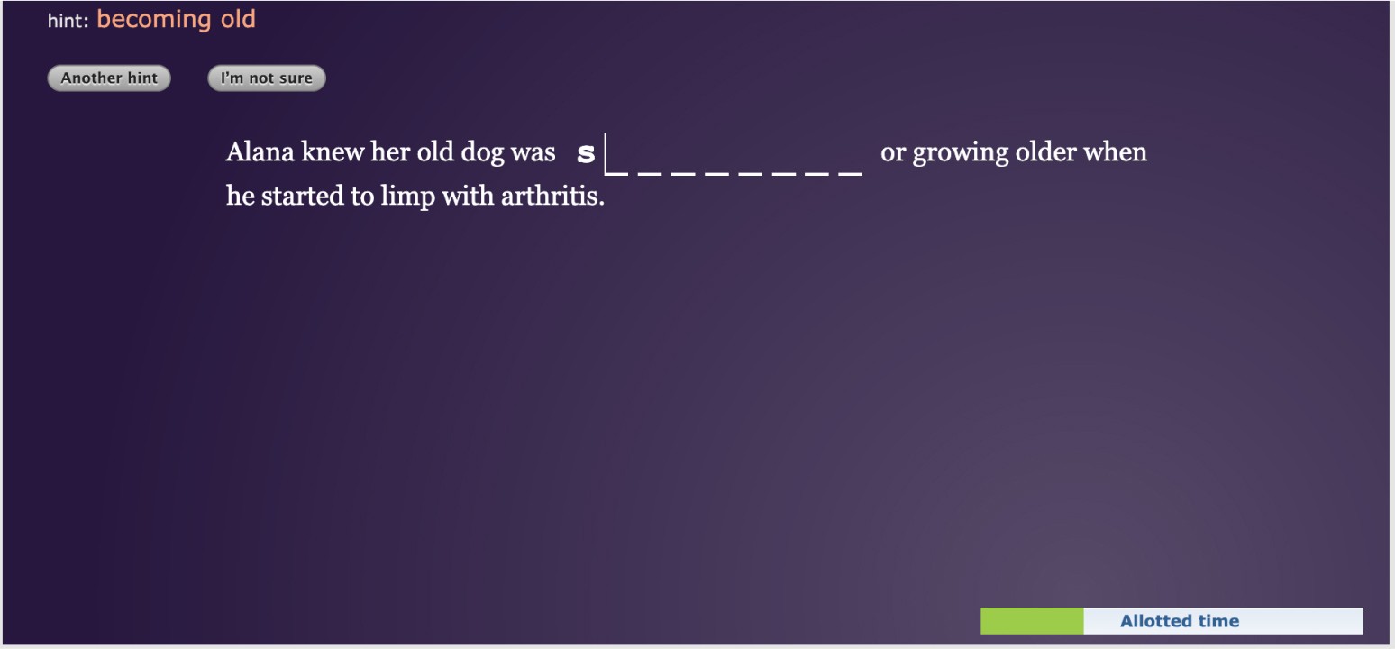 Fill-in-the-blank question