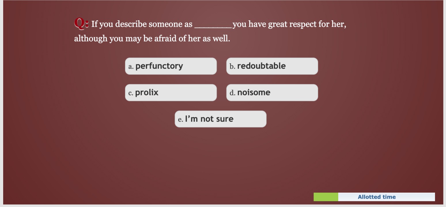 Multiple choice question