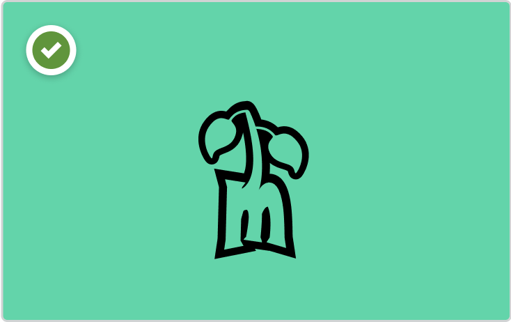 Membean monochrome logo acceptable usage on a clashing background